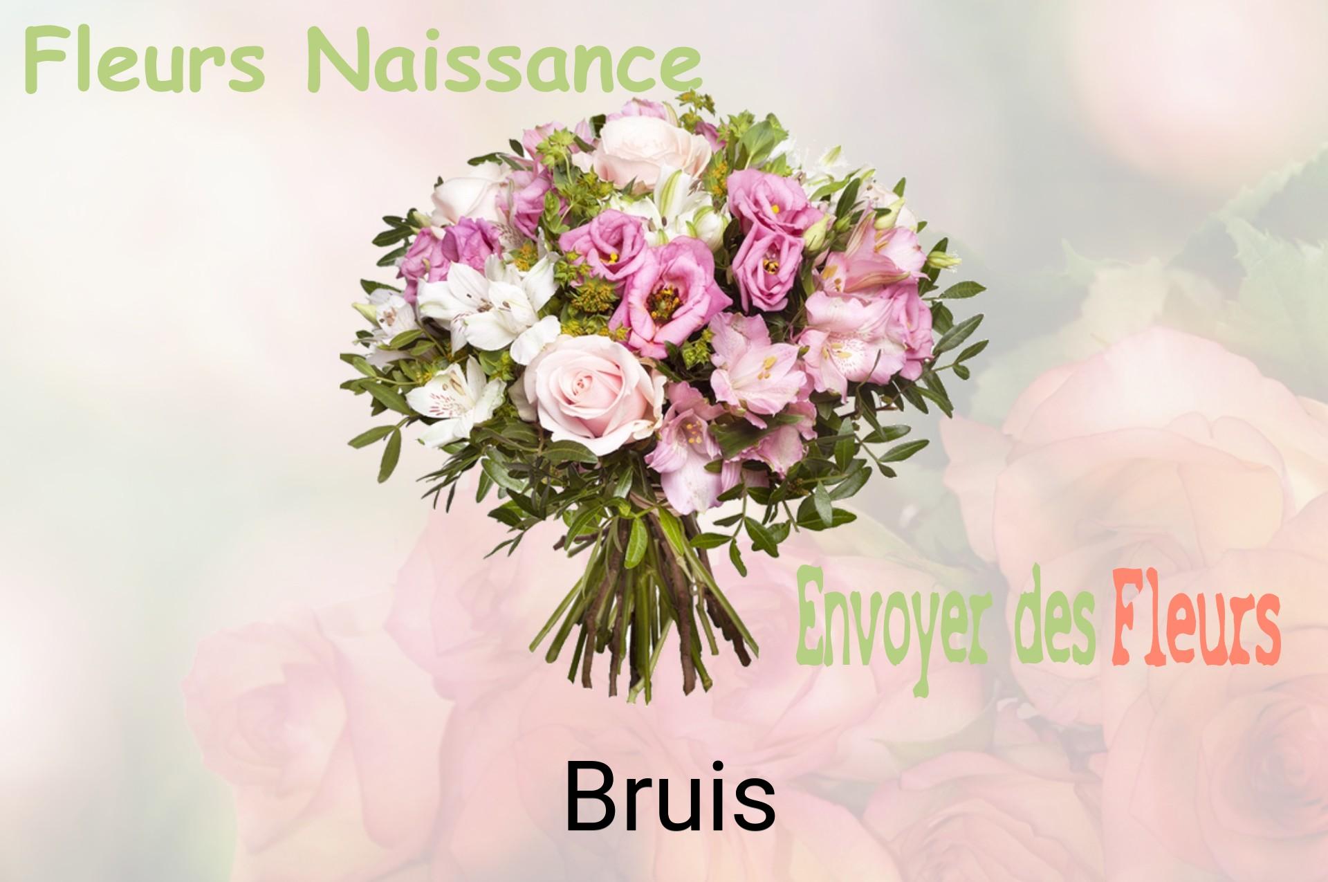 Bouquet de fleurs de naissance livré à Bruis
